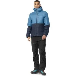 Norrona Veste Homme - Falketind Thermo60 Hood - Hawaiian Surf/Indigo Night -Norrona norrona falketind thermo60 hood men hawaiian surf indigo night 2 1461803