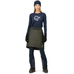 Norrona Jupe Femme - Falketind Thermo80 - Olive Night -Norrona norrona falketind thermo80 skirt women olive night 3 1517662