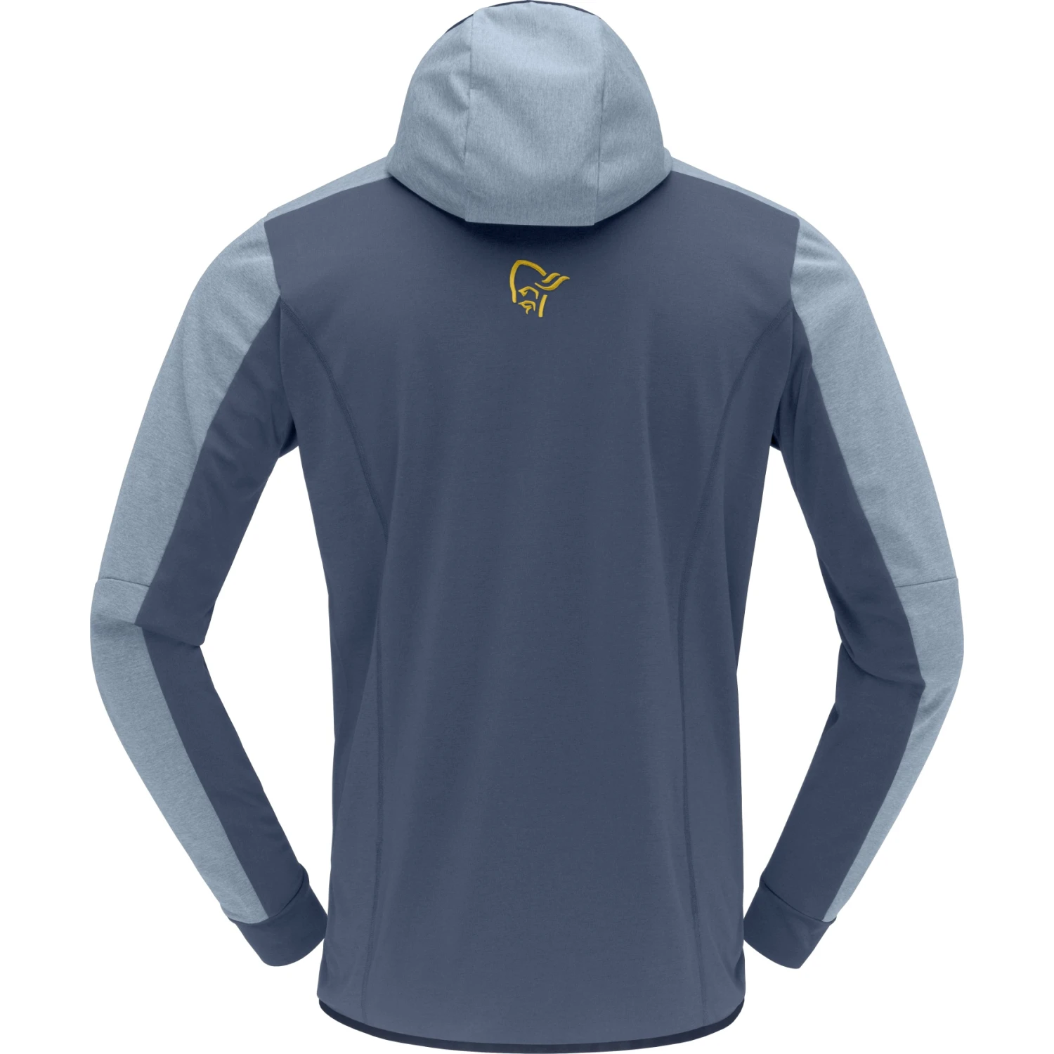 Norrona Veste Homme - Falketind Warm2 Octa Hood - Blue Fog/Vintage Indigo 3 Norrona Veste Homme - Falketind Warm2 Octa Hood - Blue Fog/Vintage Indigo – Image 3