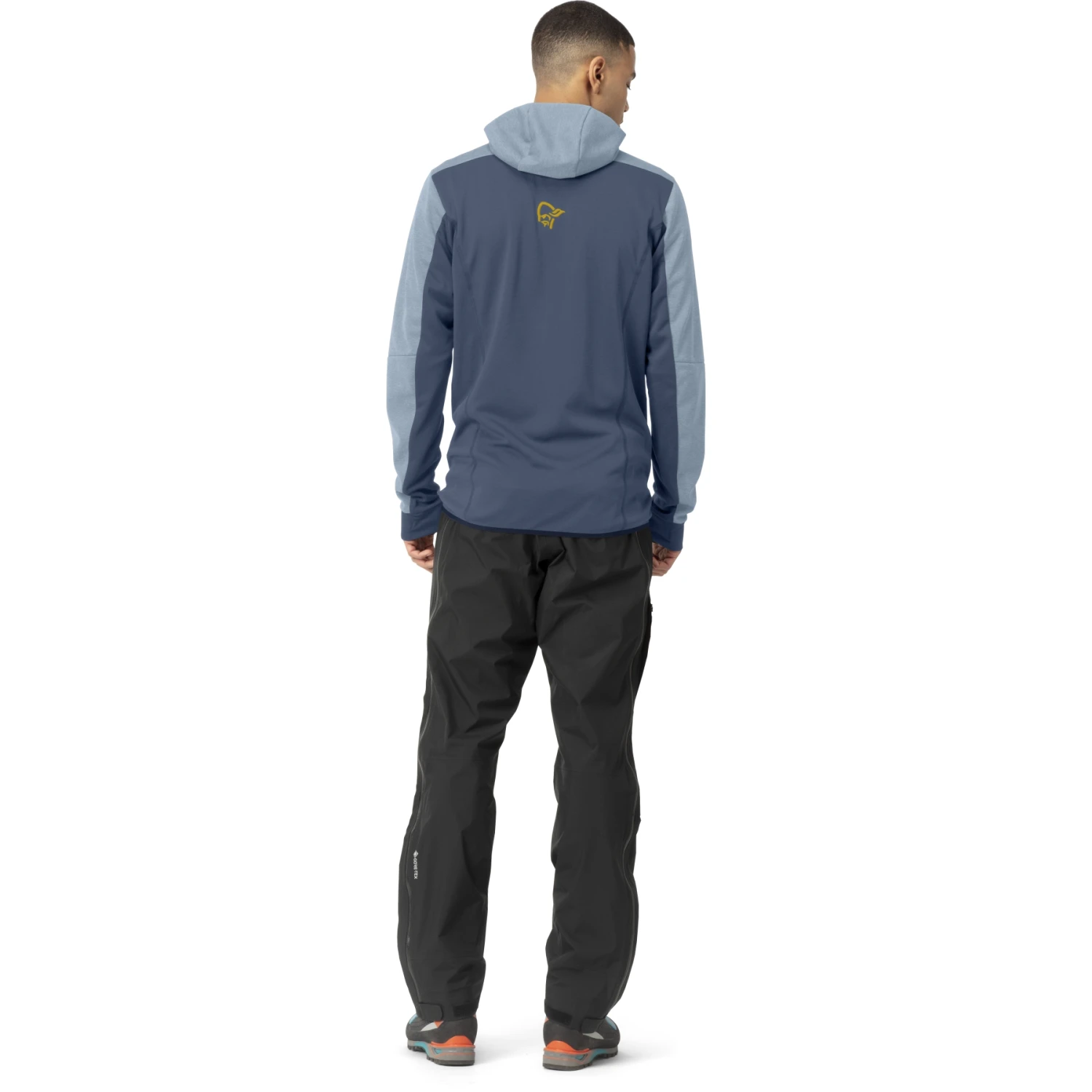 Norrona Veste Homme - Falketind Warm2 Octa Hood - Blue Fog/Vintage Indigo 5 Norrona Veste Homme - Falketind Warm2 Octa Hood - Blue Fog/Vintage Indigo – Image 5