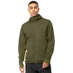 Norrona Veste Homme - Falketind Warm2 Octa Hood - Olive Night/Olive Drab