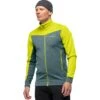 Norrona Veste Homme - Falketind Warmwool2 Stretch - Sulphur Spring/North Atlantic