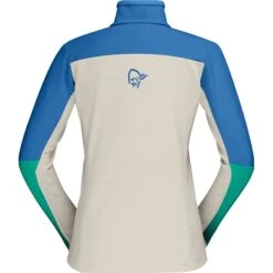 Norrona Veste Femme - Falketind Warmwool2 Stretch - Arcadia/Campanula -Norrona norrona falketind warmwool2 stretch jacket women arcadia campanula 2 903266