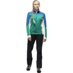 Norrona Veste Femme - Falketind Warmwool2 Stretch - Arcadia/Campanula -Norrona norrona falketind warmwool2 stretch jacket women arcadia campanula 3 903267