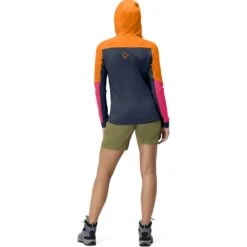 Norrona Veste Femme - Falketind Warmwool2 Stretch Zip Hood - Orange Popsicle/Honeysuckle -Norrona norrona falketind warmwool2 stretch zip hood jacket women orange popsicle honeysuckle 4 1025682