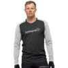 Norrona T-Shirt Manches Longues Homme - Fjørå Equaliser Lightweight - Caviar/Castor Grey