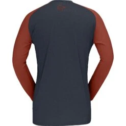 Norrona T-Shirt Manches Longues Homme - Fjørå Equaliser Lightweight - Rooibos Tea/Indigo Night -Norrona norrona fjora equaliser lightweight long sleeve shirt men rooibos tea indigo night 2 1254127