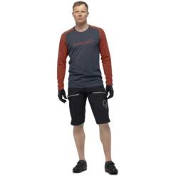 Norrona T-Shirt Manches Longues Homme - Fjørå Equaliser Lightweight - Rooibos Tea/Indigo Night -Norrona norrona fjora equaliser lightweight long sleeve shirt men rooibos tea indigo night 3 1254129