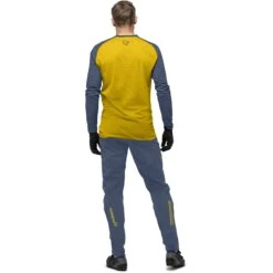 Norrona T-Shirt Manches Longues Homme - Fjørå Equaliser Lightweight - Sulphur/Vintage Indigo -Norrona norrona fjora equaliser lightweight long sleeve shirt men sulphur vintage indigo model 2 1399604