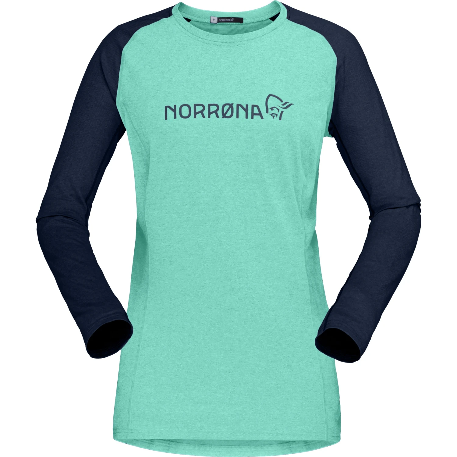 Norrona T-Shirt Manches Longues Femme - Fjørå Equaliser Lightweight - Arcadia/Indigo Night 2 Norrona T-Shirt Manches Longues Femme - Fjørå Equaliser Lightweight - Arcadia/Indigo Night – Image 2