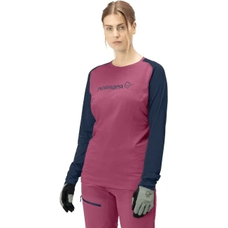 Norrona T-Shirt Manches Longues Femme - Fjørå Equaliser Lightweight - Violet Quartz/Indigo Night 1 Norrona T-Shirt Manches Longues Femme - Fjørå Equaliser Lightweight - Violet Quartz/Indigo Night