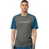 Norrona T-Shirt Homme - Fjørå Equaliser Lightweight - Mykonos Blue/Castor Grey