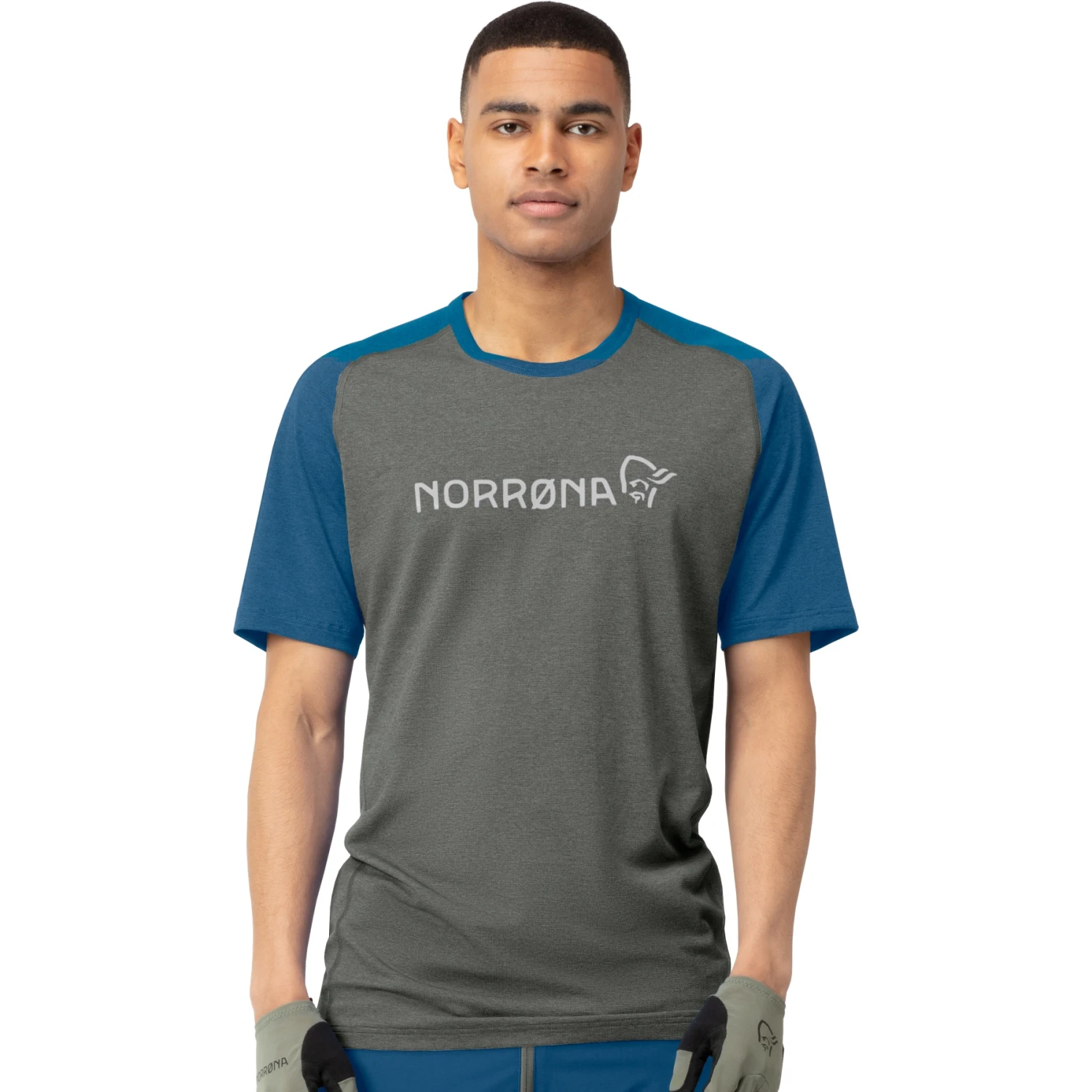 Norrona T-Shirt Homme - Fjørå Equaliser Lightweight - Mykonos Blue/Castor Grey 1 Norrona T-Shirt Homme - Fjørå Equaliser Lightweight - Mykonos Blue/Castor Grey