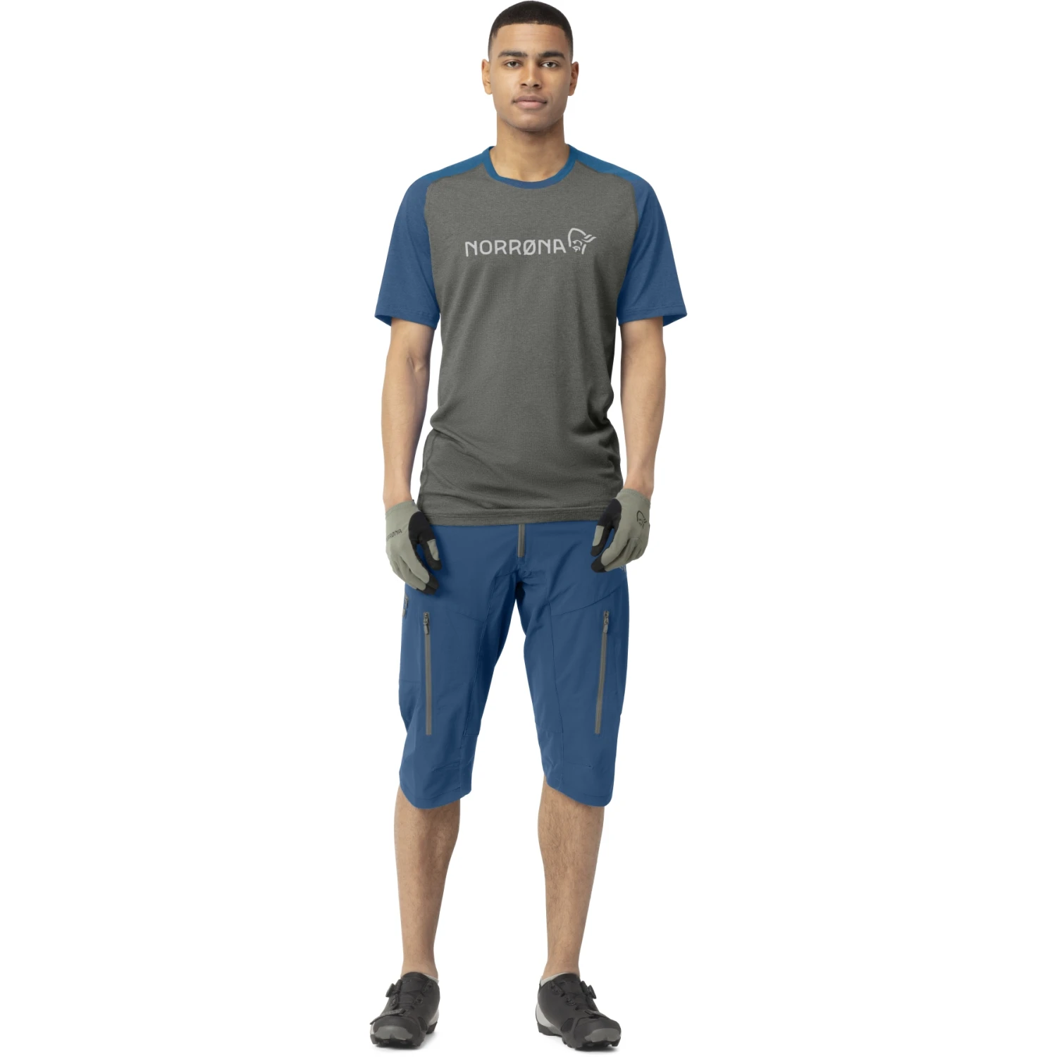 Norrona T-Shirt Homme - Fjørå Equaliser Lightweight - Mykonos Blue/Castor Grey 4 Norrona T-Shirt Homme - Fjørå Equaliser Lightweight - Mykonos Blue/Castor Grey – Image 4
