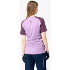 Norrona T-Shirt Femme - Fjørå Equaliser Lightweight - Dark Purple/Violet Tulle -Norrona norrona fjora equaliser lightweight t shirt women dark purple violet tulle 5 1126784