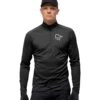 Norrona T-Shirt Manches Longues Homme - Fjørå Equaliser Zip Top - Caviar