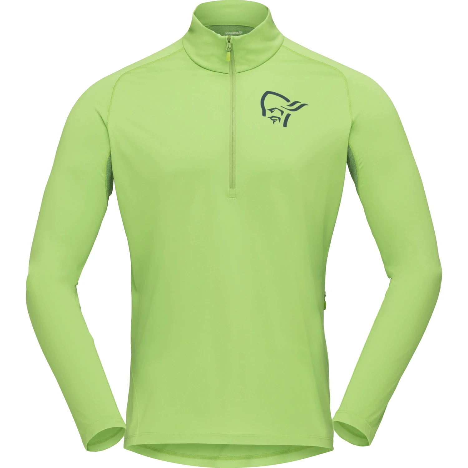 Norrona T-Shirt Manches Longues Homme - Fjørå Equaliser Zip Top - Foliage/Treetop 2 Norrona T-Shirt Manches Longues Homme - Fjørå Equaliser Zip Top - Foliage/Treetop – Image 2