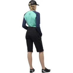 Norrona Short Femme - Fjørå Flex1 Heavy Duty - Caviar/Castor Grey -Norrona norrona fjora flex1 heavy duty shorts women caviar castor grey 4 903595