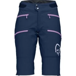 Norrona Short Femme - Fjørå Flex1 Heavy Duty - Indigo Night/Violet Tulle
