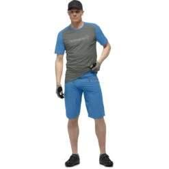 Norrona Short Homme - Fjørå Flex1 Mid Weight - Mykonos Blue -Norrona norrona fjora flex1 mid weight shorts men mykonos blue model 1 1399732