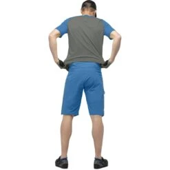 Norrona Short Homme - Fjørå Flex1 Mid Weight - Mykonos Blue -Norrona norrona fjora flex1 mid weight shorts men mykonos blue model 2 1399733