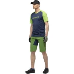 Norrona Short Homme - Fjørå Flex1 Mid Weight - Treetop/Indigo Night -Norrona norrona fjora flex1 mid weight shorts men treetop indigo night 3 903626