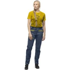 Norrona Pantalon Femme - Fjørå Flex1 - Vintage Indigo -Norrona norrona fjora flex1 pants women vintage indigo model 1 1399684