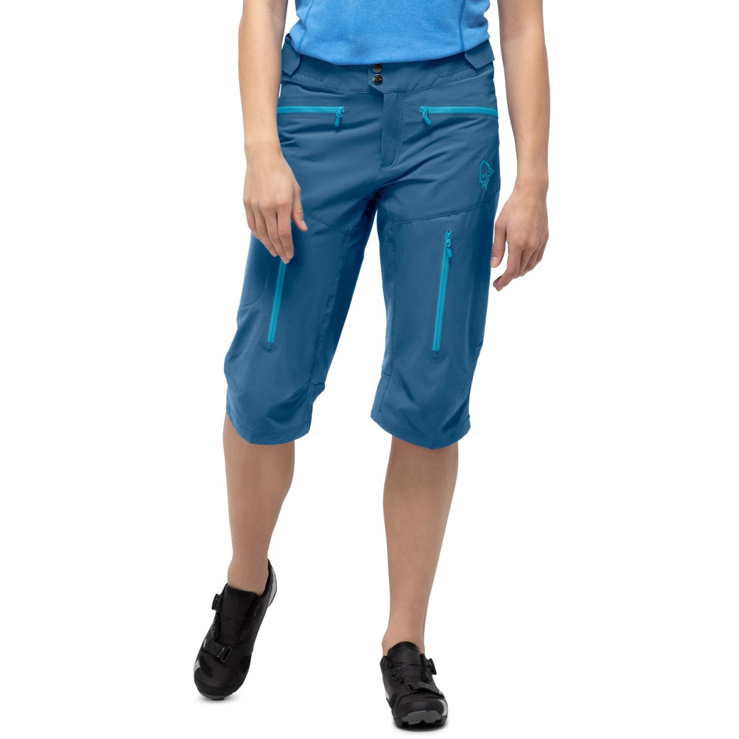 Norrona Short Femme - Fjørå Flex1 - Mykonos Blue 1 Norrona Short Femme - Fjørå Flex1 - Mykonos Blue