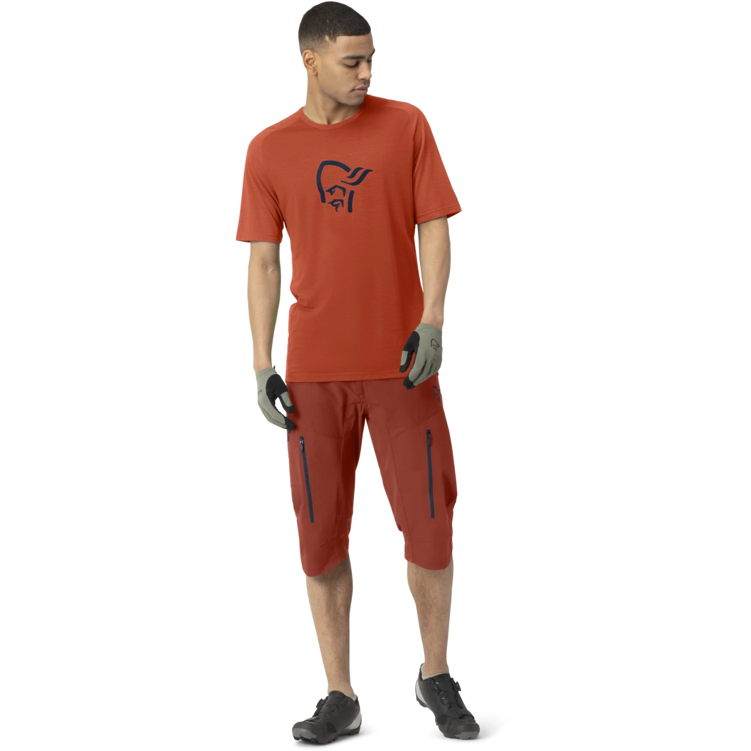 Norrona T-Shirt Homme - Fjørå Wool - Rooibos Tea/Indigo Night 4 Norrona T-Shirt Homme - Fjørå Wool - Rooibos Tea/Indigo Night – Image 4