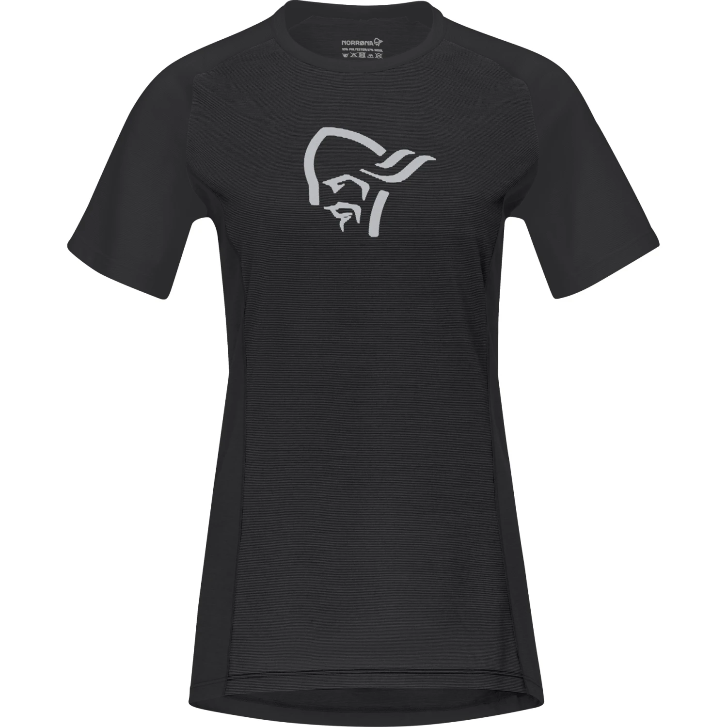 Norrona T-Shirt Femme - Fjørå Wool - Caviar 2 Norrona T-Shirt Femme - Fjørå Wool - Caviar – Image 2