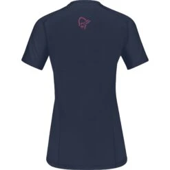 Norrona T-Shirt Femme - Fjørå Wool - Indigo Night -Norrona norrona fjora wool t shirt women indigo night 2 1342861