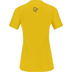 Norrona T-Shirt Femme - Fjørå Wool - Sulphur -Norrona norrona fjora wool t shirt women sulphur 2 1342876