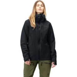 Norrona Veste Femme - Lofoten Gore-Tex Insulated - Caviar
