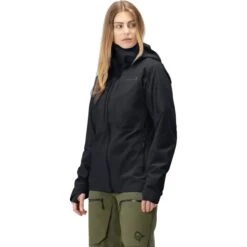 Norrona Veste Femme - Lofoten Gore-Tex Insulated - Caviar -Norrona norrona lofoten gore tex insulated jacket women caviar 2 1517833
