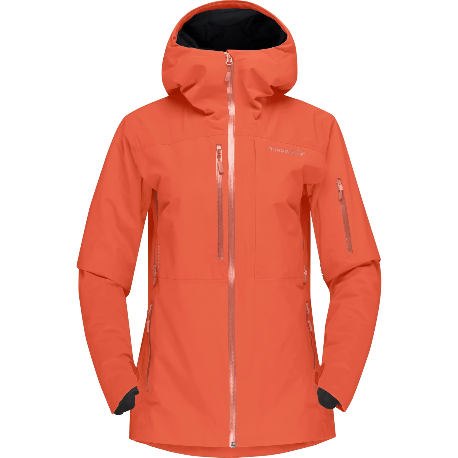 Norrona Veste Femme - Lofoten Gore-Tex Insulated - Orange Alert 2 Norrona Veste Femme - Lofoten Gore-Tex Insulated - Orange Alert – Image 2