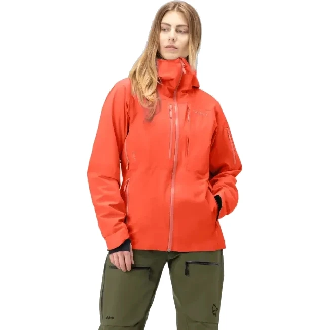 Norrona Veste Femme - Lofoten Gore-Tex Insulated - Orange Alert 1 Norrona Veste Femme - Lofoten Gore-Tex Insulated - Orange Alert