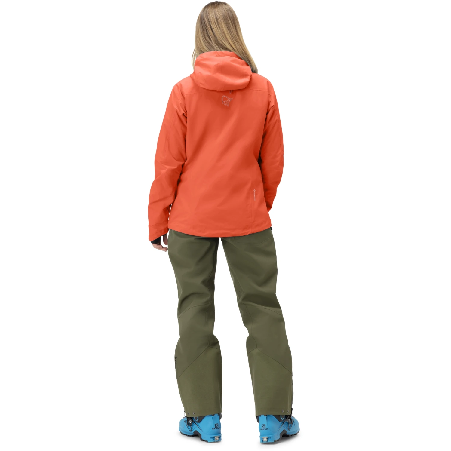 Norrona Veste Femme - Lofoten Gore-Tex Insulated - Orange Alert 5 Norrona Veste Femme - Lofoten Gore-Tex Insulated - Orange Alert – Image 5