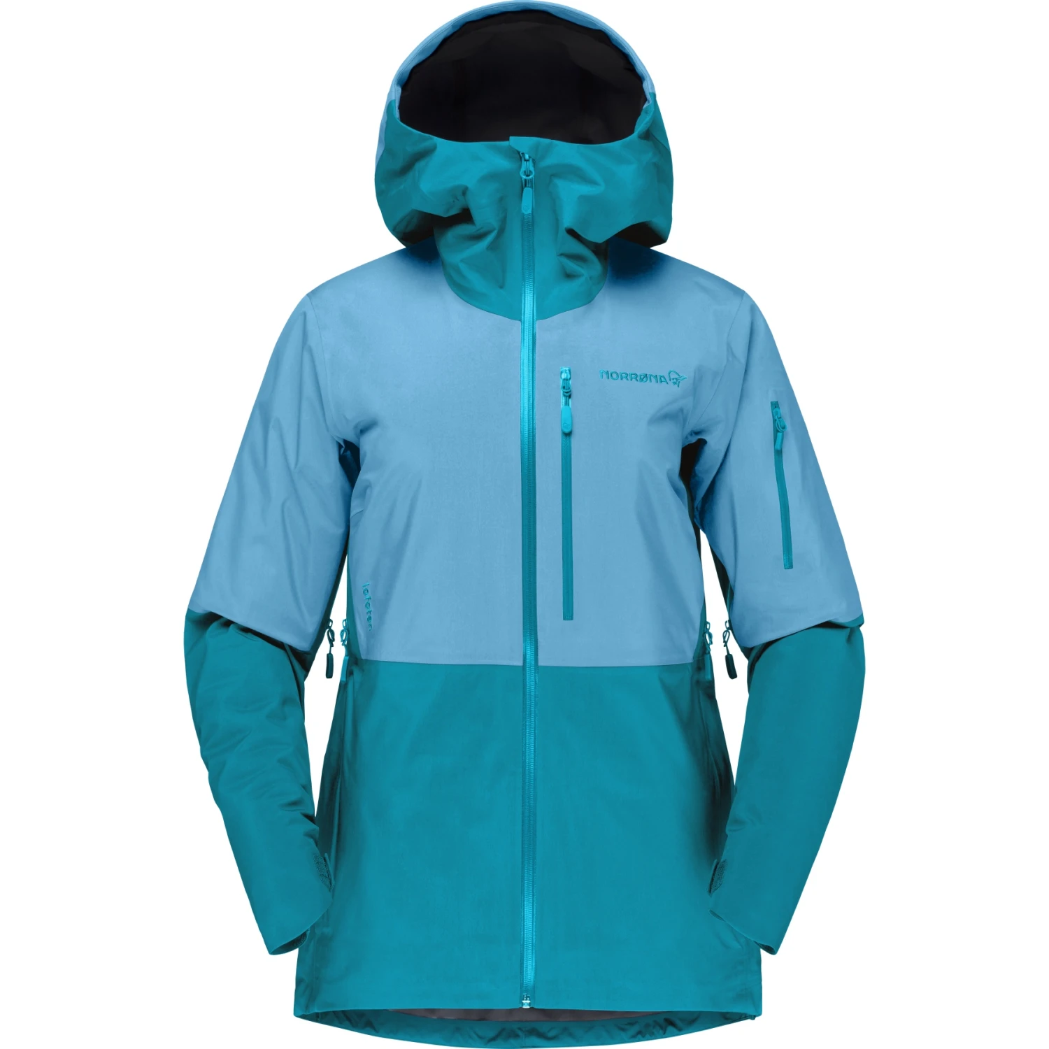 Norrona Veste Femme - Lofoten Gore-Tex - Aquarius/Hawaiian Surf 2 Norrona Veste Femme - Lofoten Gore-Tex - Aquarius/Hawaiian Surf – Image 2