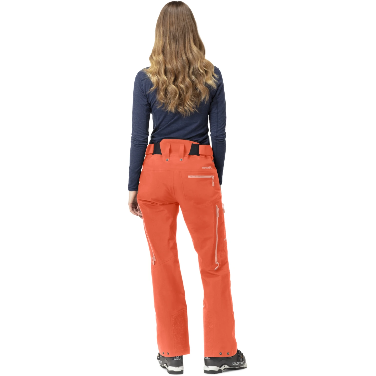 Norrona Pantalon Femme - Lofoten Gore-Tex - Orange Alert 5 Norrona Pantalon Femme - Lofoten Gore-Tex - Orange Alert â Image 5