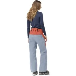 Norrona Pantalon Femme - Lofoten Gore-Tex Pro - Orange Alert/Blue Fog -Norrona norrona lofoten gore tex pro pants women orange alert blue fog 2 1255884