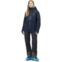 Norrona Veste Femme - Lofoten Gore-Tex Thermo100 - Indigo Night -Norrona norrona lofoten gore tex thermo100 jacket women indigo night 3 1026080