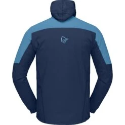 Norrona Veste Homme - Lofoten Hiloflex200 Hood - Hawaiian Surf/Indigo Night -Norrona norrona lofoten hiloflex200 hood jacket men hawaiian surf indigo night 2 1255925