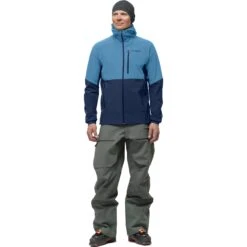 Norrona Veste Homme - Lofoten Hiloflex200 Hood - Hawaiian Surf/Indigo Night -Norrona norrona lofoten hiloflex200 hood jacket men hawaiian surf indigo night 3 1255926