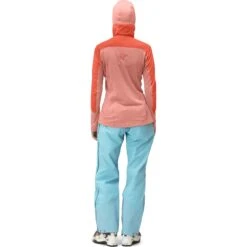 Norrona Lofoten Thermal Pro Hood Pullover Femme - Orange Alert/Peach Amber -Norrona norrona lofoten thermal pro hood pullover women orange alert peach amber 3 1256029