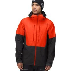 Norrona Veste Homme - Lyngen Aero80 Insulated Zip Hood - Arednalin/Caviar