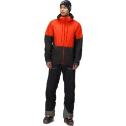Norrona Veste Homme - Lyngen Aero80 Insulated Zip Hood - Arednalin/Caviar -Norrona norrona lyngen aero80 insulated zip hood jacket men arednalin caviar 4 1518170