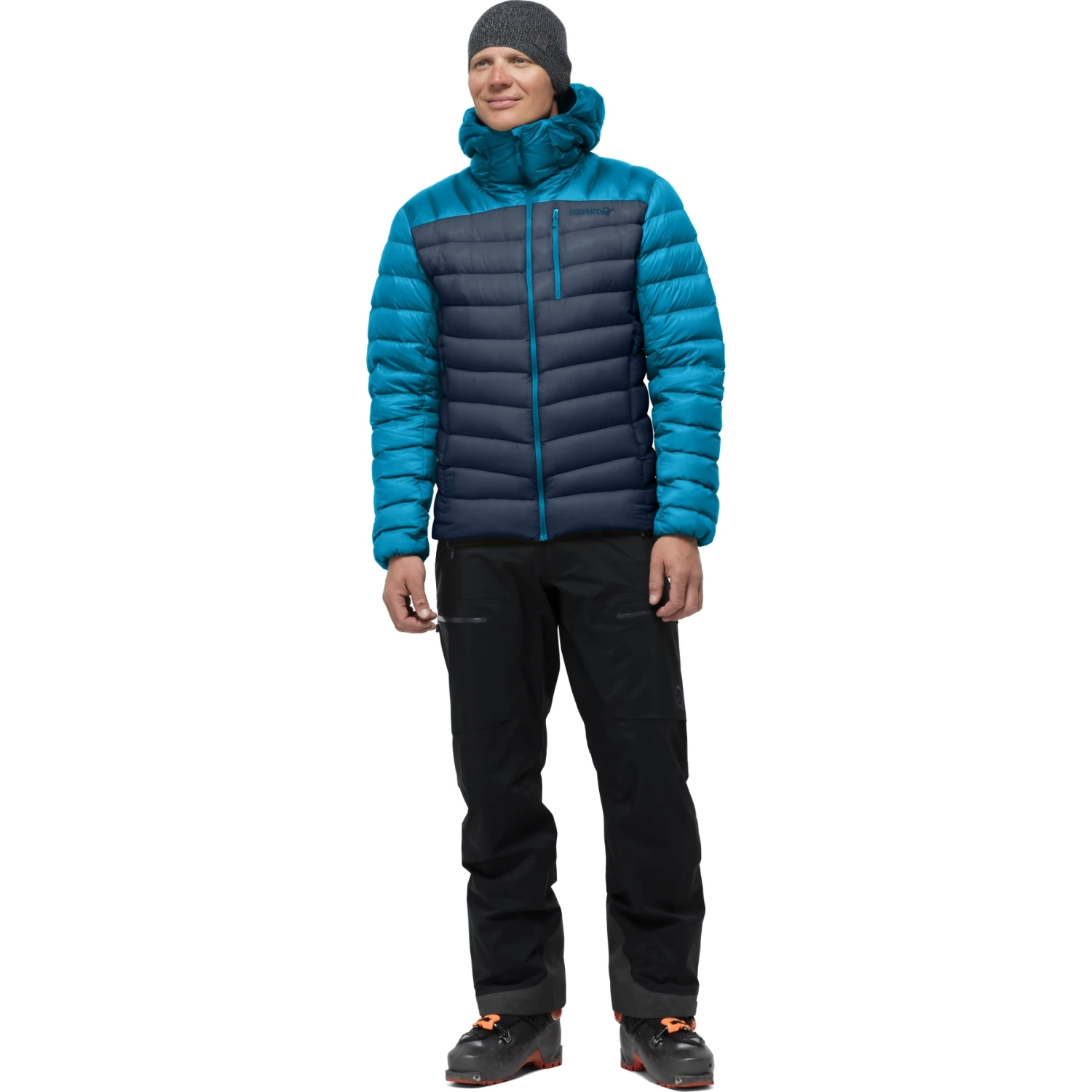 Norrona Doudoune Homme - Lyngen Down850 Hood - Hawaiian Surf/Indigo Night 4 Norrona Doudoune Homme - Lyngen Down850 Hood - Hawaiian Surf/Indigo Night – Image 4