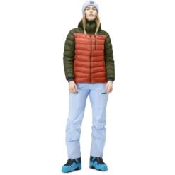 Norrona Doudoune Femme - Lyngen Down850 Hood - Olive Night/Orange Alert 8 Norrona Doudoune Femme - Lyngen Down850 Hood - Olive Night/Orange Alert -Norrona norrona lyngen down850 hood jacket women olive night orange alert 3 1256350
