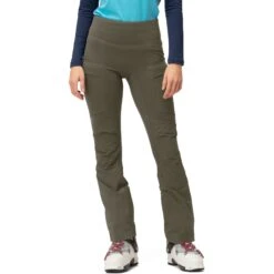 Norrona Pantalon De Ski Femme - Lyngen Equaliser Stretch Tights - Olive Night