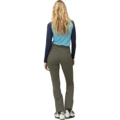 Norrona Pantalon De Ski Femme - Lyngen Equaliser Stretch Tights - Olive Night -Norrona norrona lyngen equaliser stretch ski tights women olive night 4 1256398